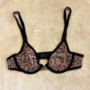 Leopard print the plunge CUUP bra size 34A never worn